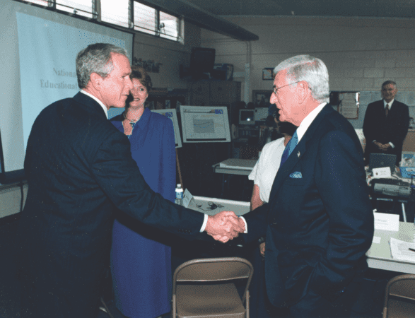 President George W. Bush and Eli, 2000s